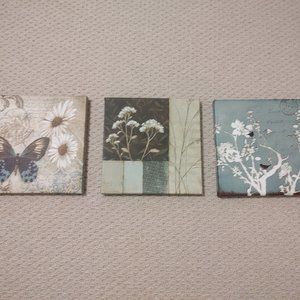 Three Pieces of Wall Decor